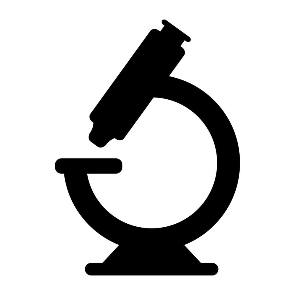 Microscope on a white background vector