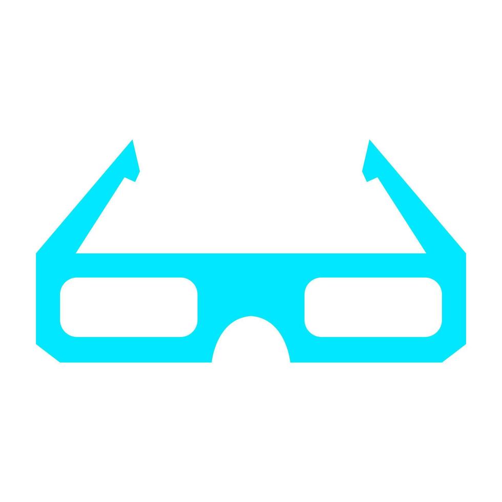 Cinema glasses on white background vector