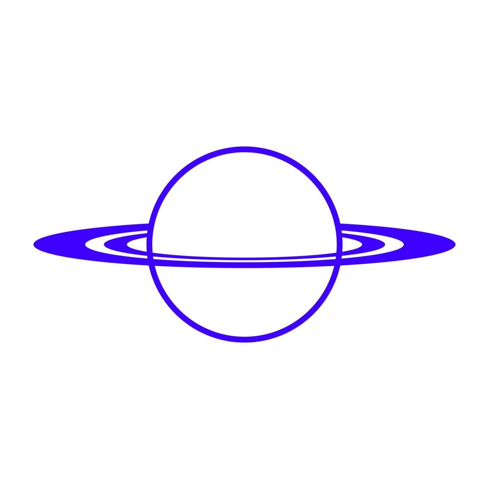Planet on a white background vector