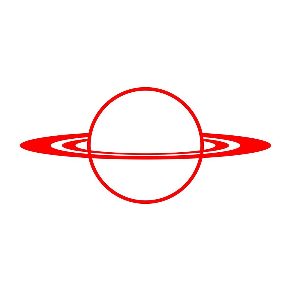 Planet on a white background vector