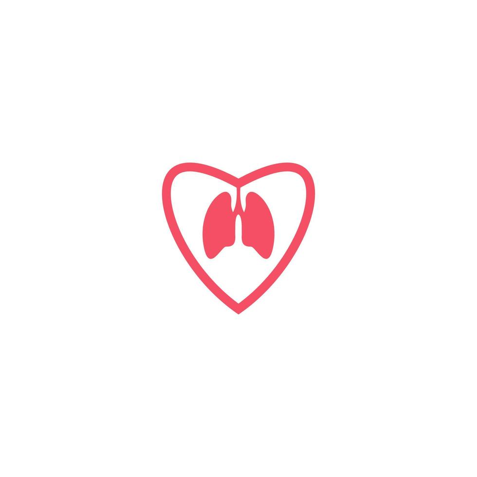 Illustration Vector Graphic of Love Your Lung. Perfect to use for Companies in the Health Sector