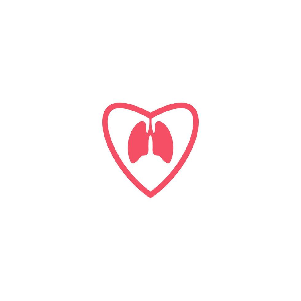 Illustration Vector Graphic of Love Your Lung. Perfect to use for Companies in the Health Sector