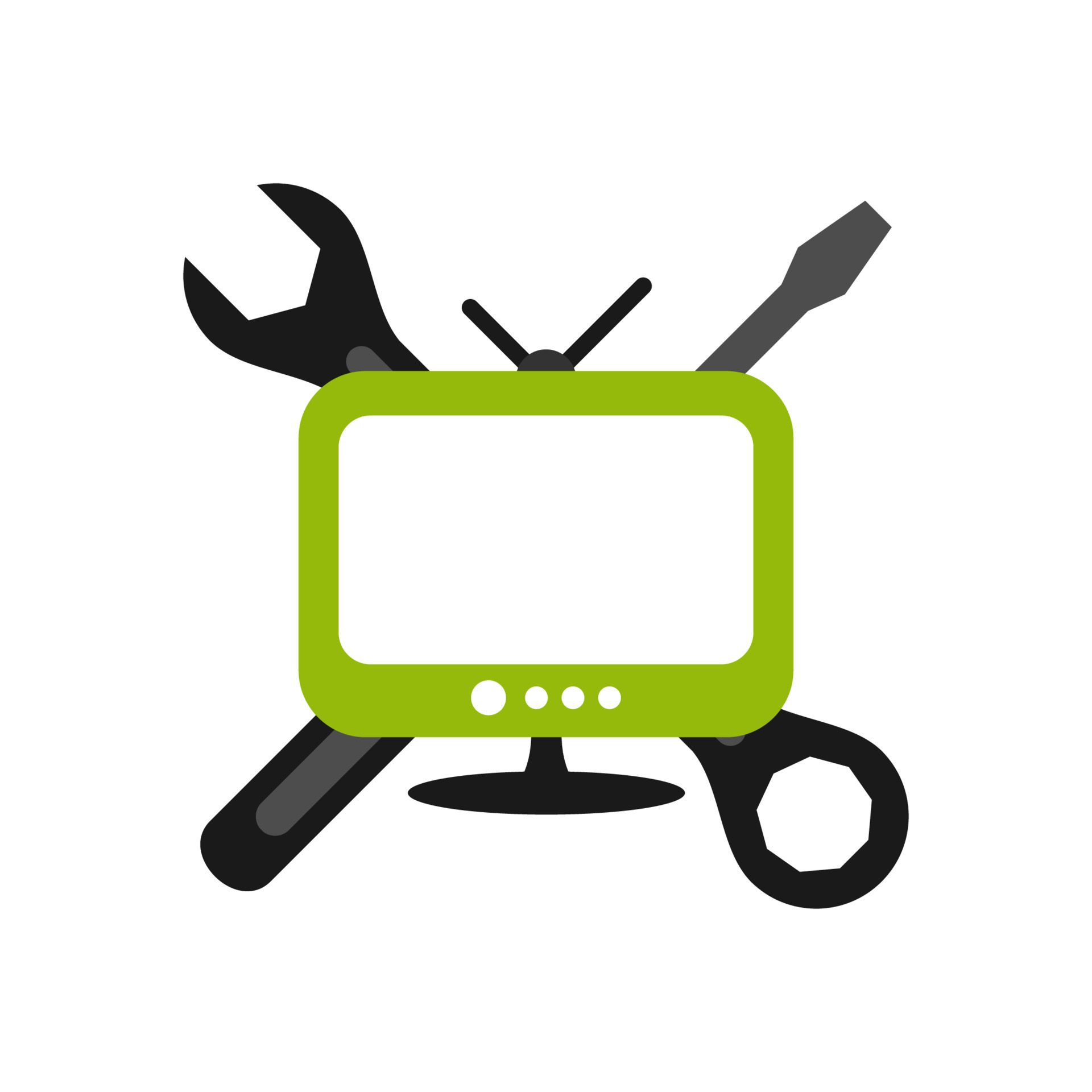 Illustration Vector Graphic of Repair Television Logo. Perfect to use