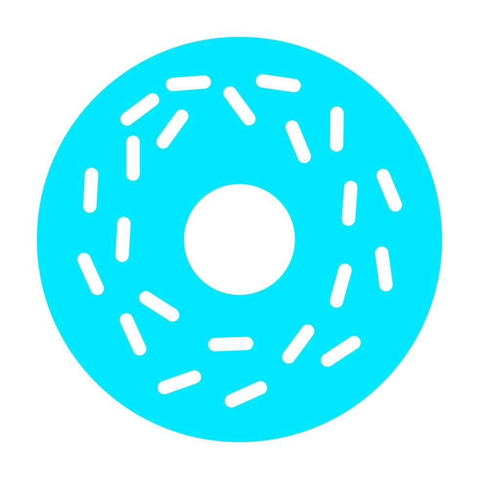 Donut on white background vector