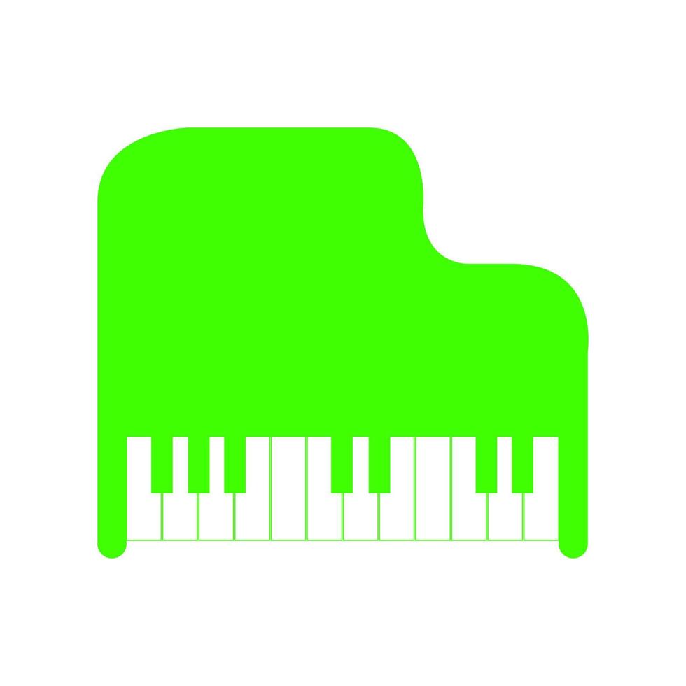 piano sobre fondo blanco vector