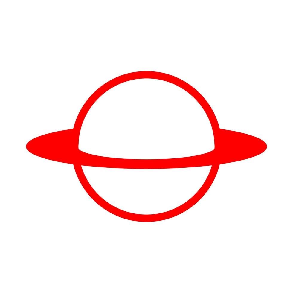 Planet on a white background vector