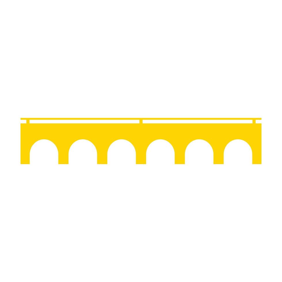 Bridge on white background vector