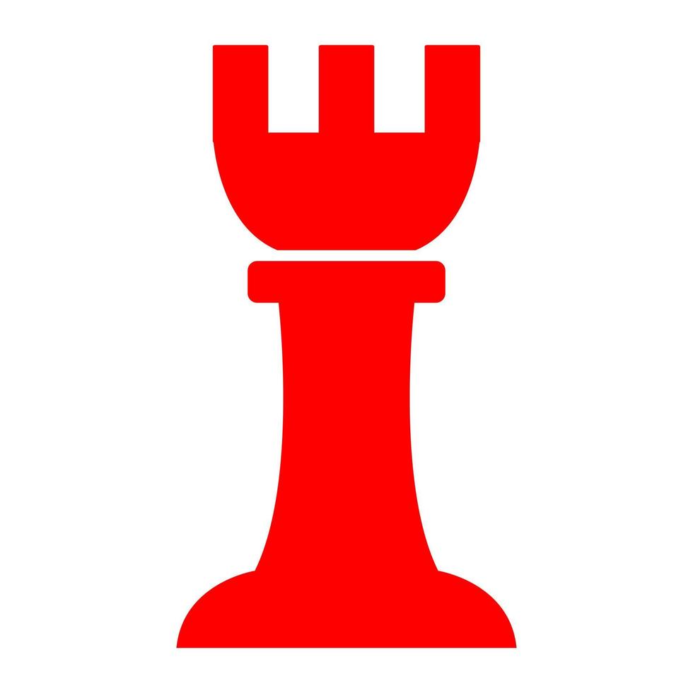 Chess pawn on white background vector