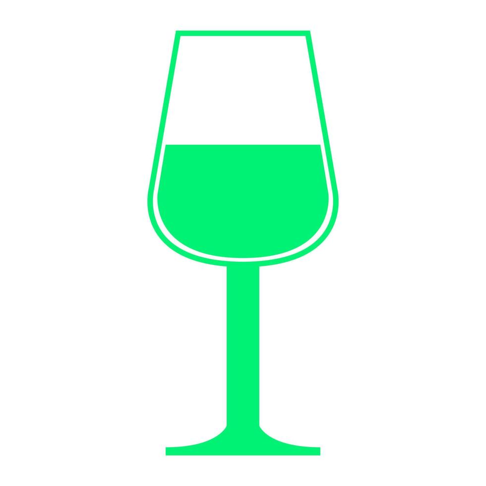 Glass of wine on a white background vector