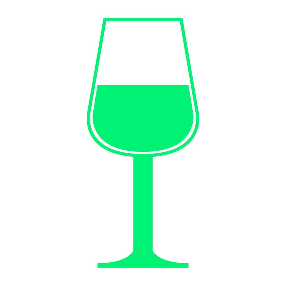 Glass of wine on a white background vector