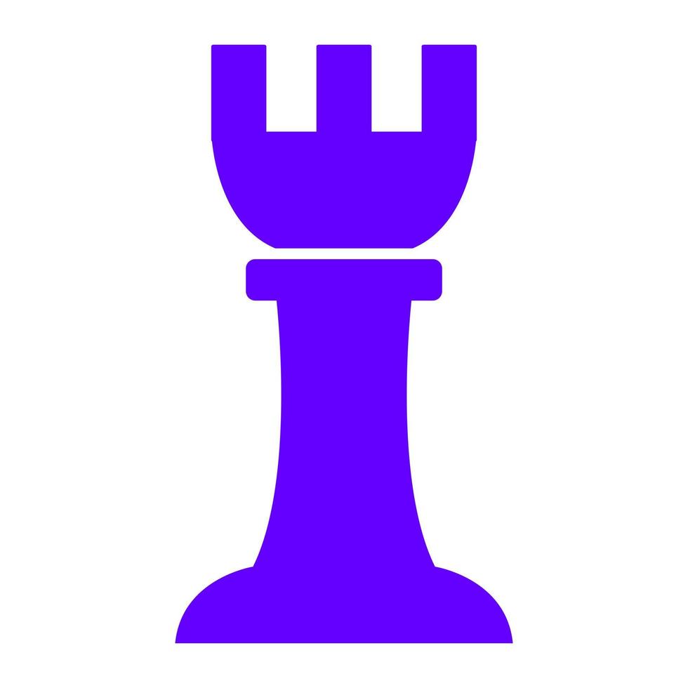Chess pawn on white background vector