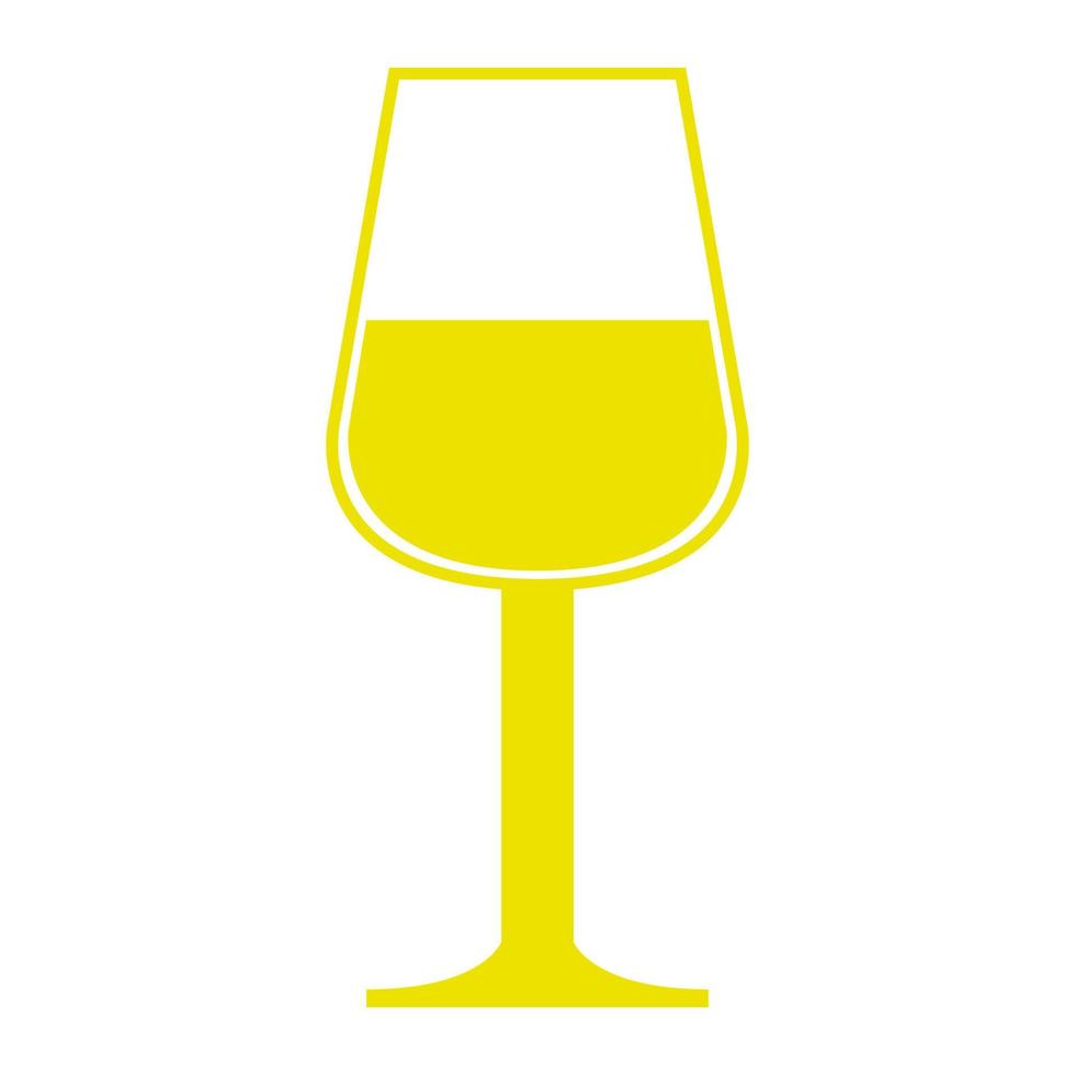 Glass of wine on a white background vector
