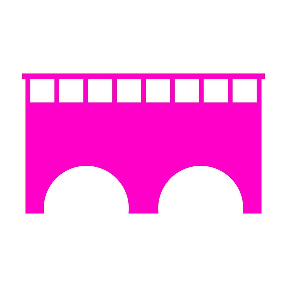 Bridge on white background vector