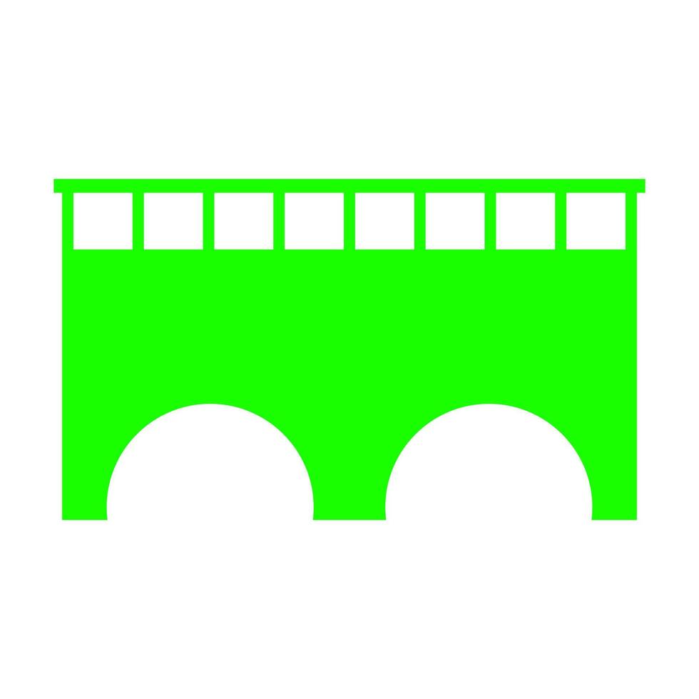 Bridge on white background vector