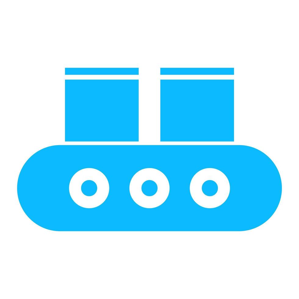 Conveyor belt on white background vector