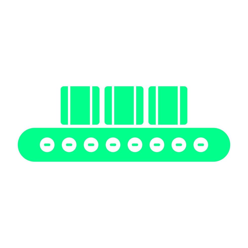 Conveyor belt on white background vector
