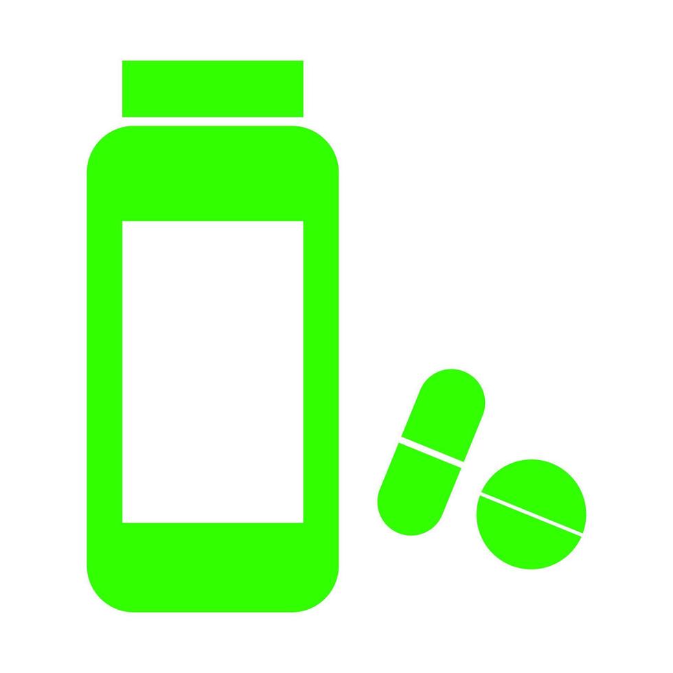 Pills bottle on white background vector
