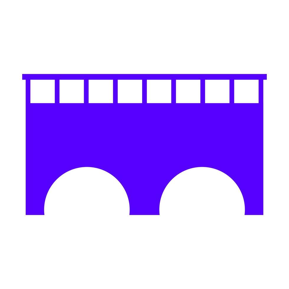Bridge on white background vector