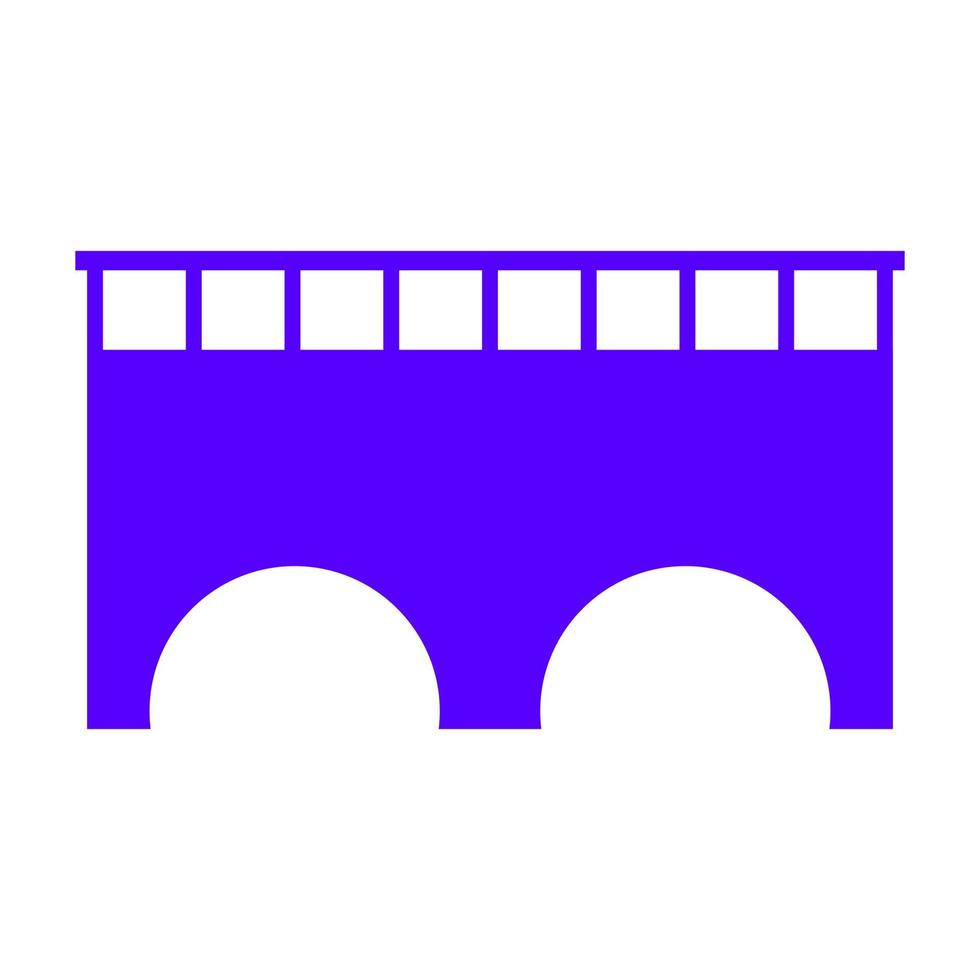 Bridge on white background vector