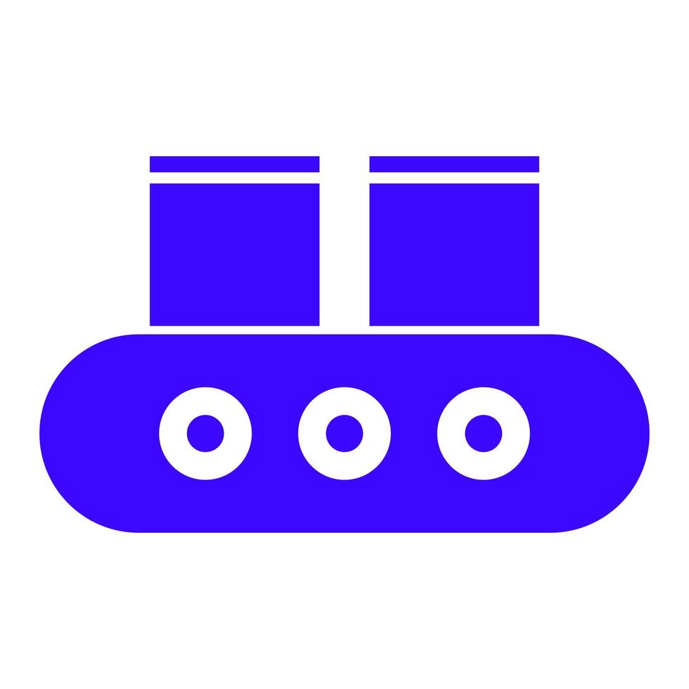 Conveyor belt on white background vector