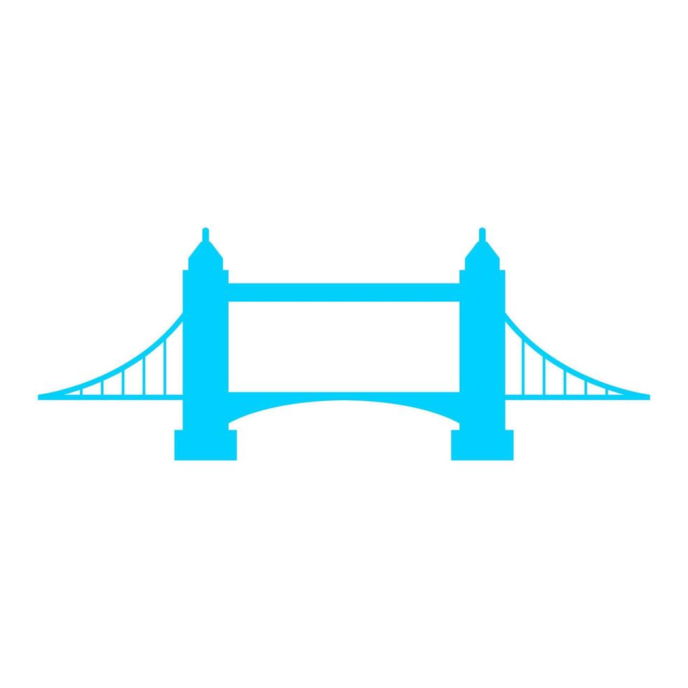 Bridge on white background vector