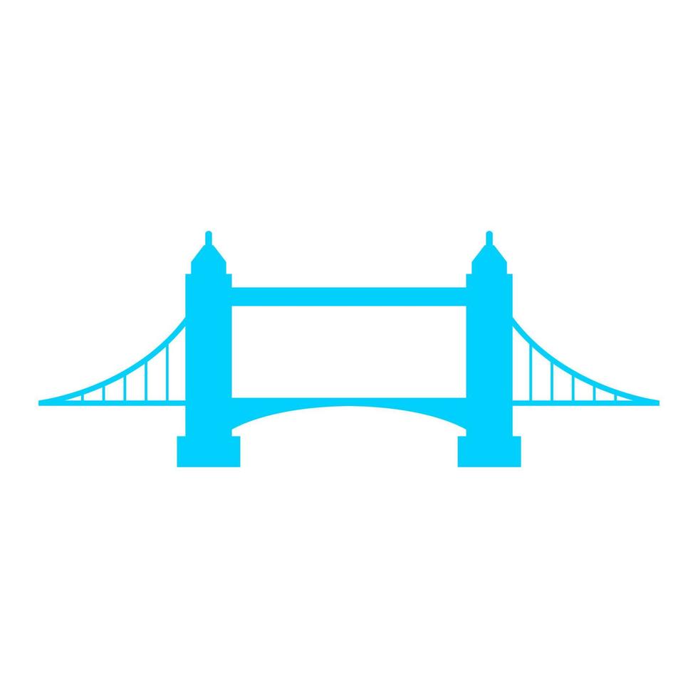 Bridge on white background vector