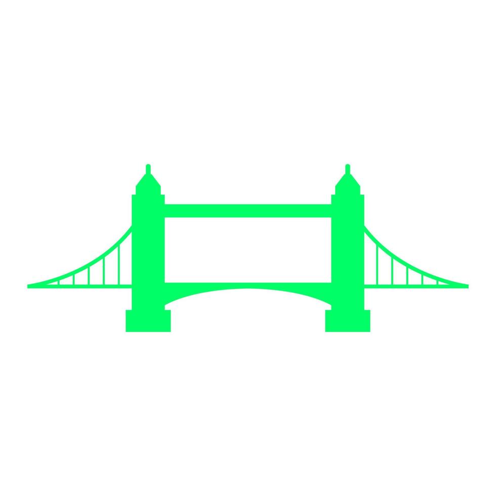 Bridge on white background vector