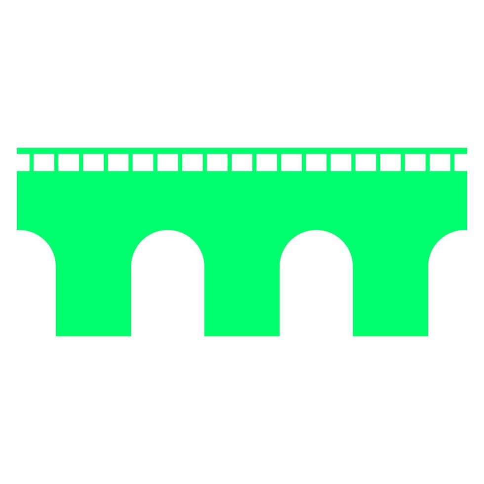 Bridge on white background vector