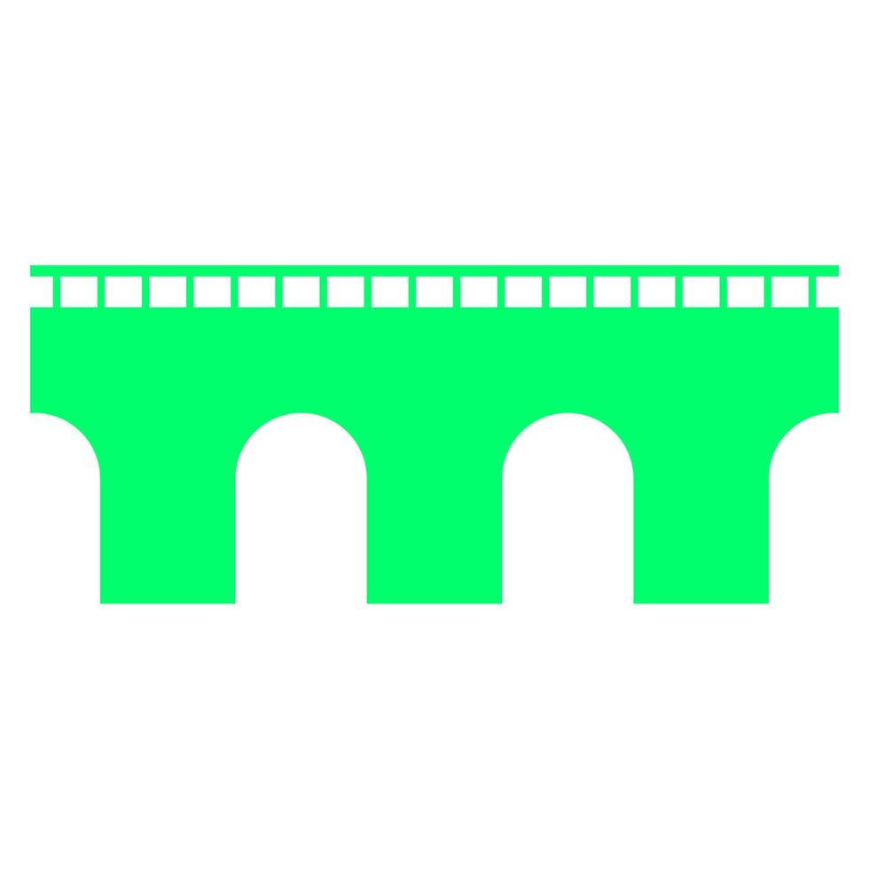 Bridge on white background vector