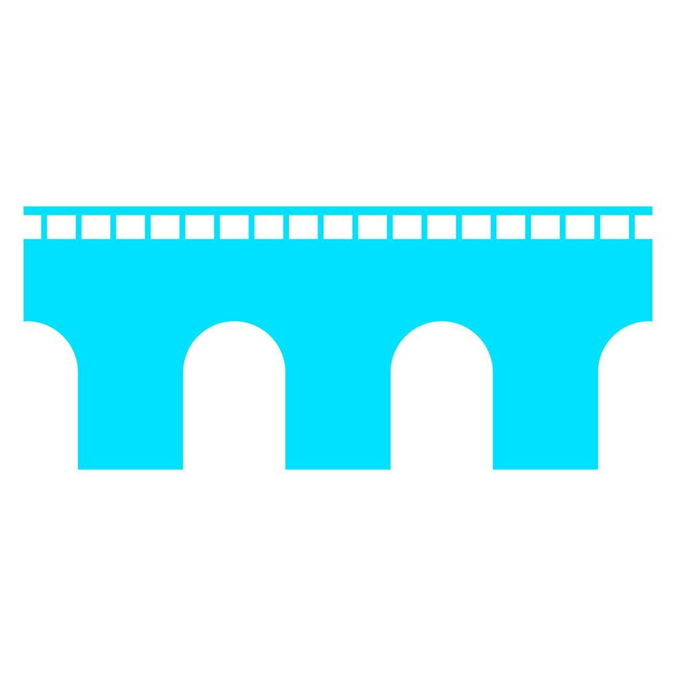 Bridge on white background vector