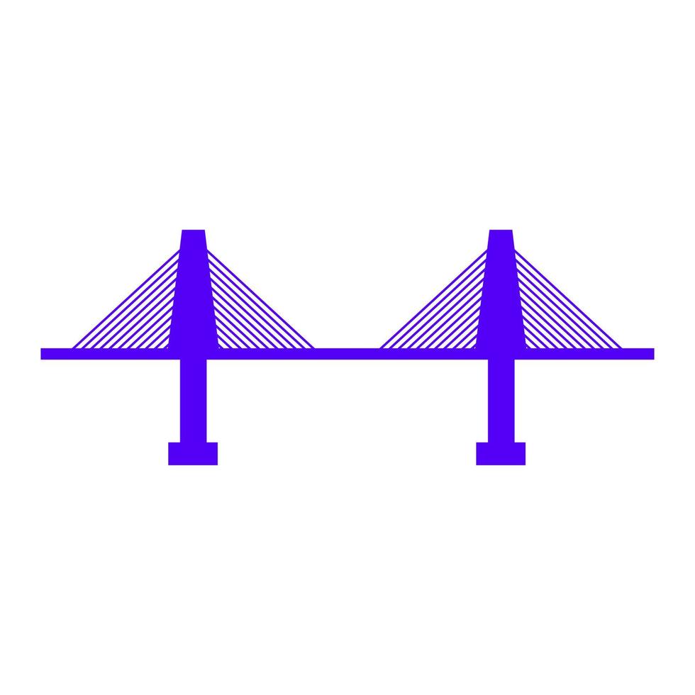 puente sobre fondo blanco vector