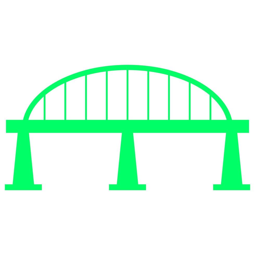 Bridge on white background vector