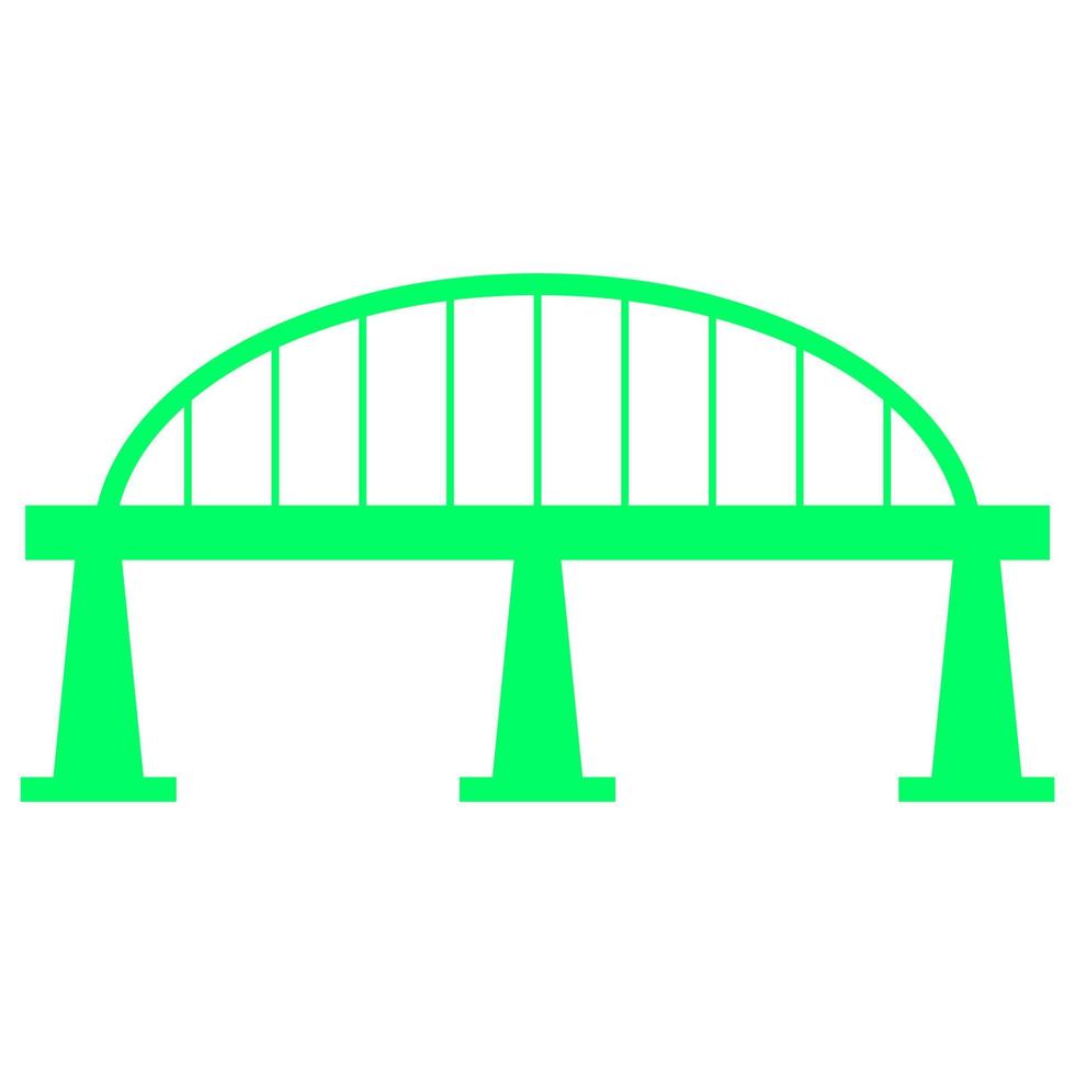 puente sobre fondo blanco vector