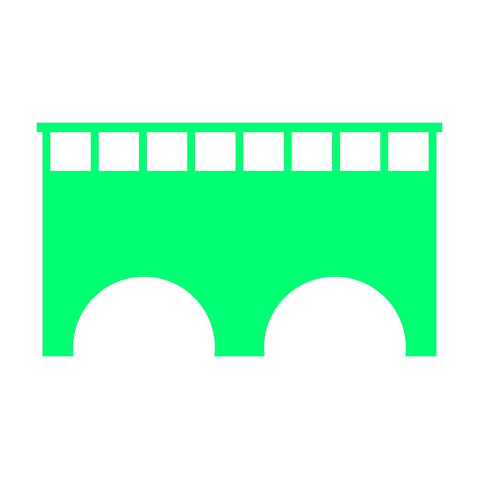 Bridge on white background vector
