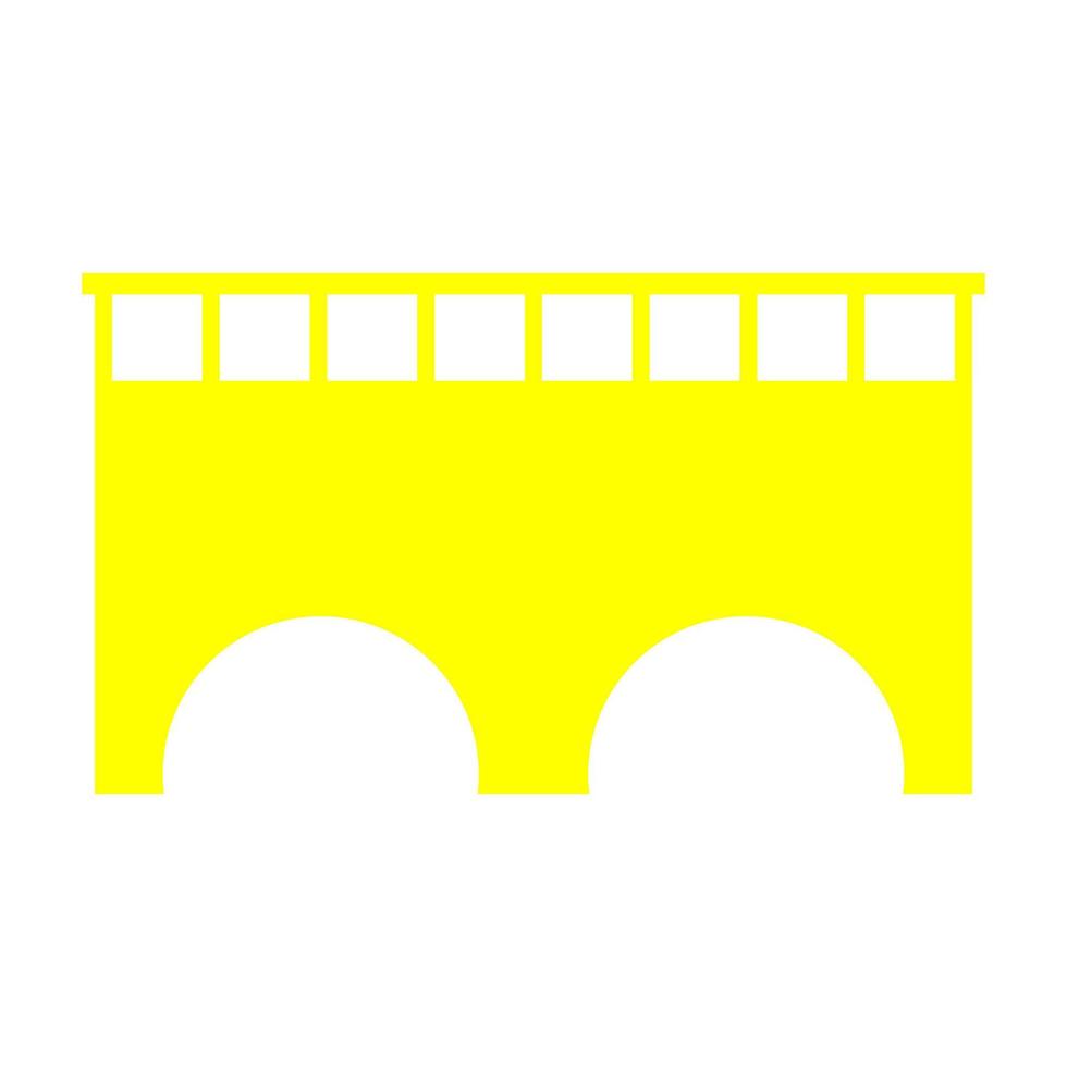 Bridge on white background vector