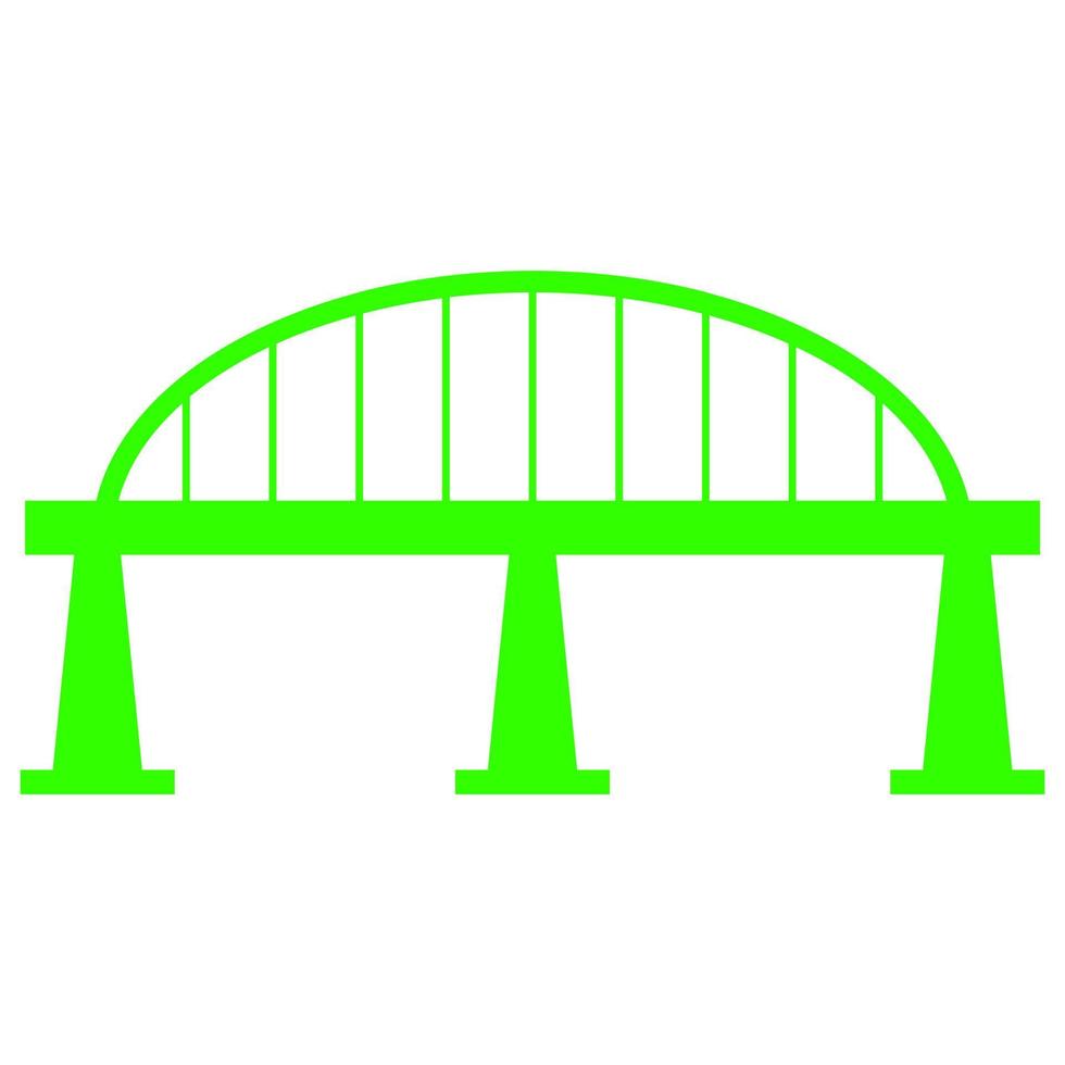 puente sobre fondo blanco vector