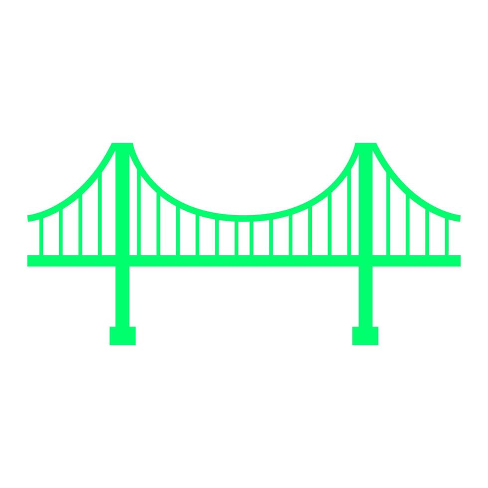 Bridge on white background vector