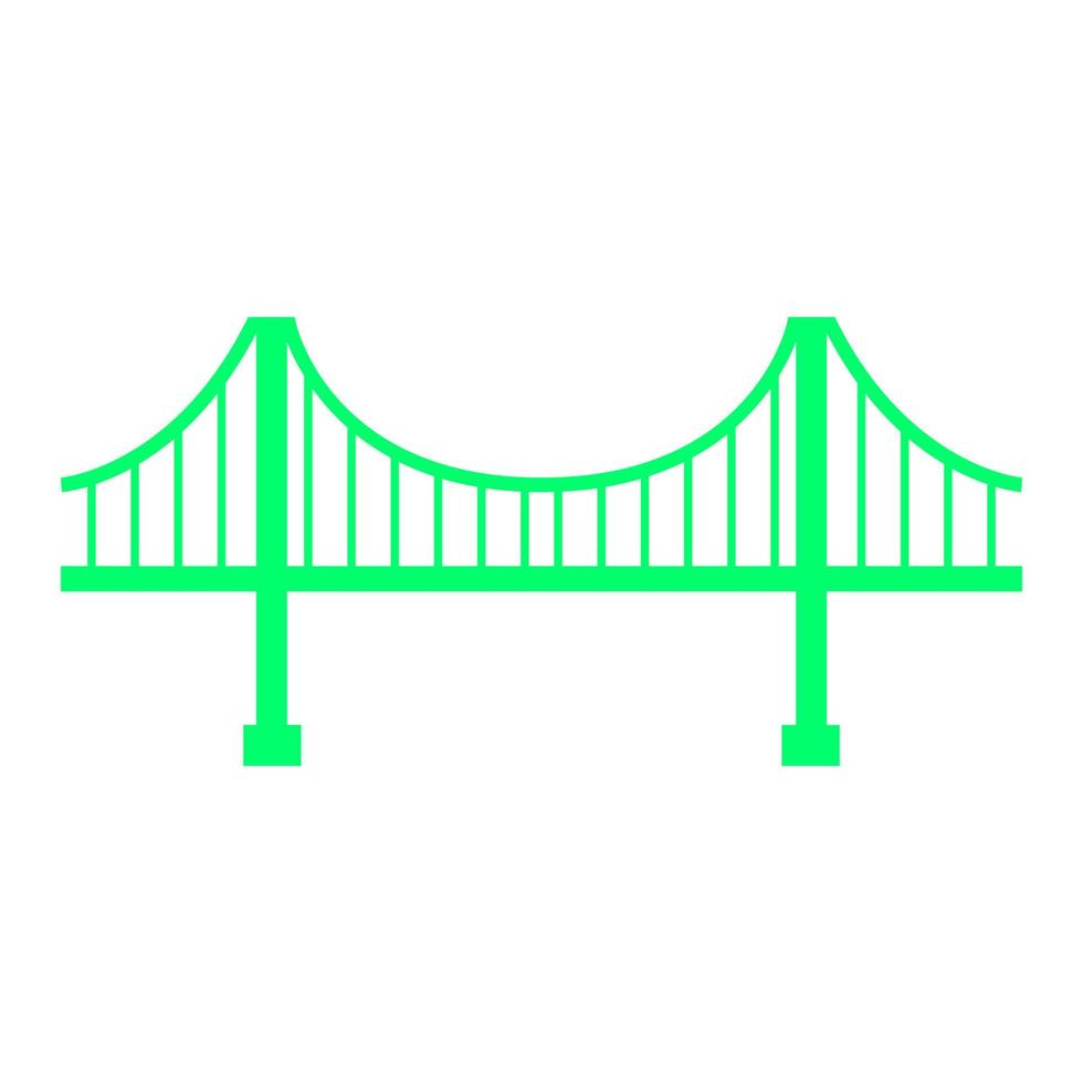 Bridge on white background vector