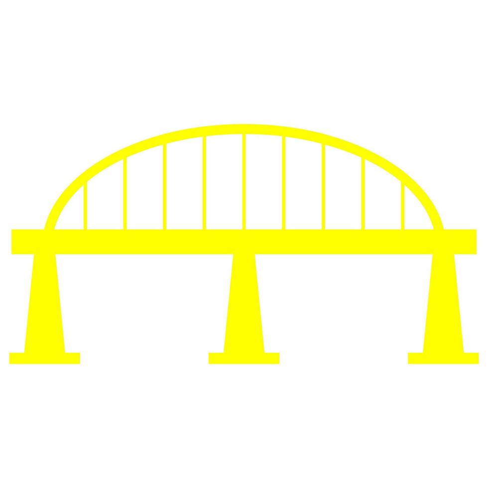 Bridge on white background vector