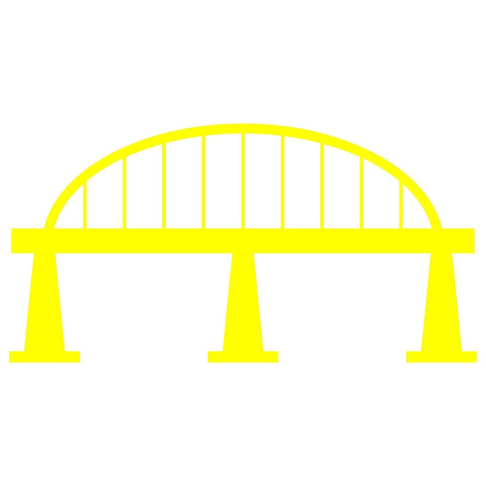 Bridge on white background vector