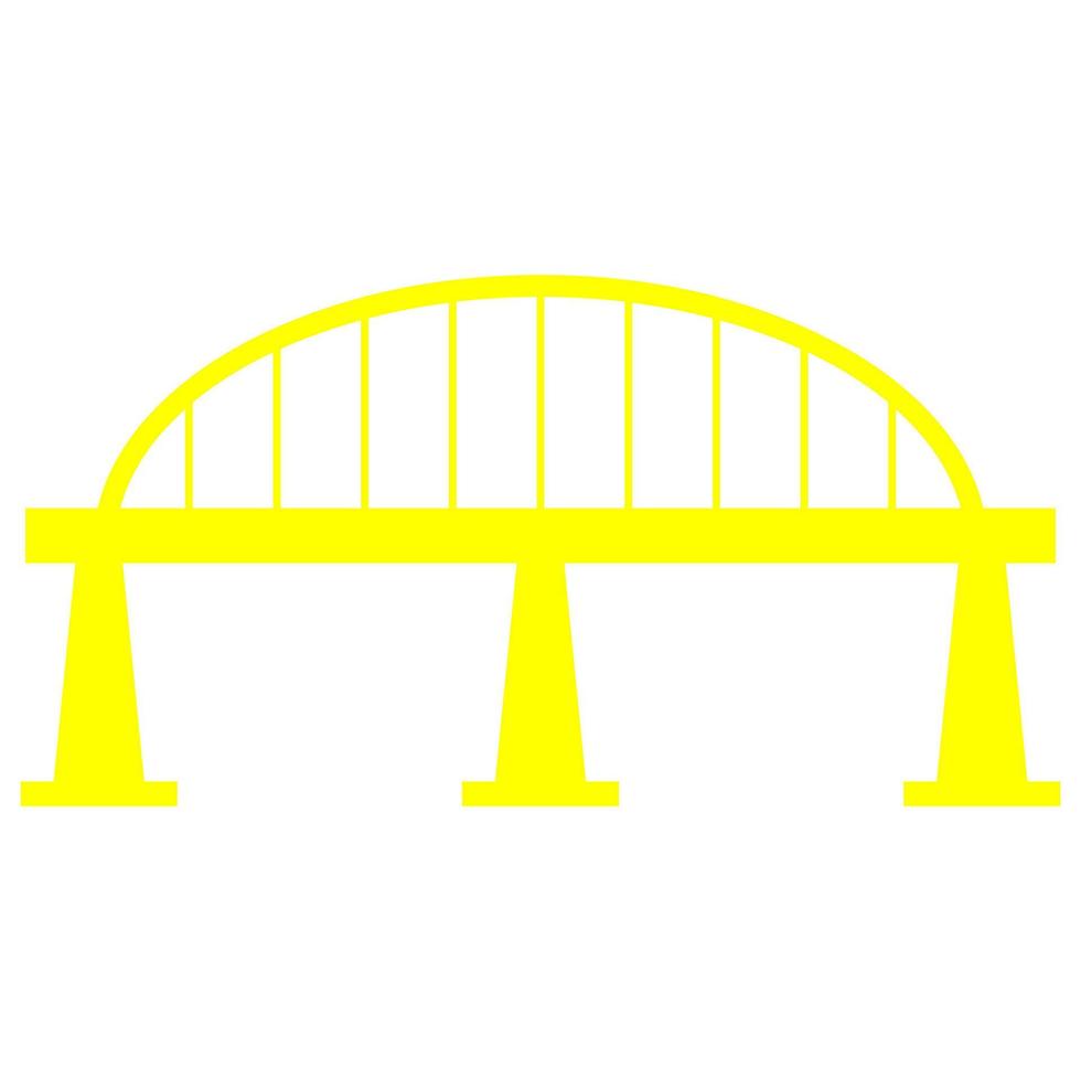 puente sobre fondo blanco vector