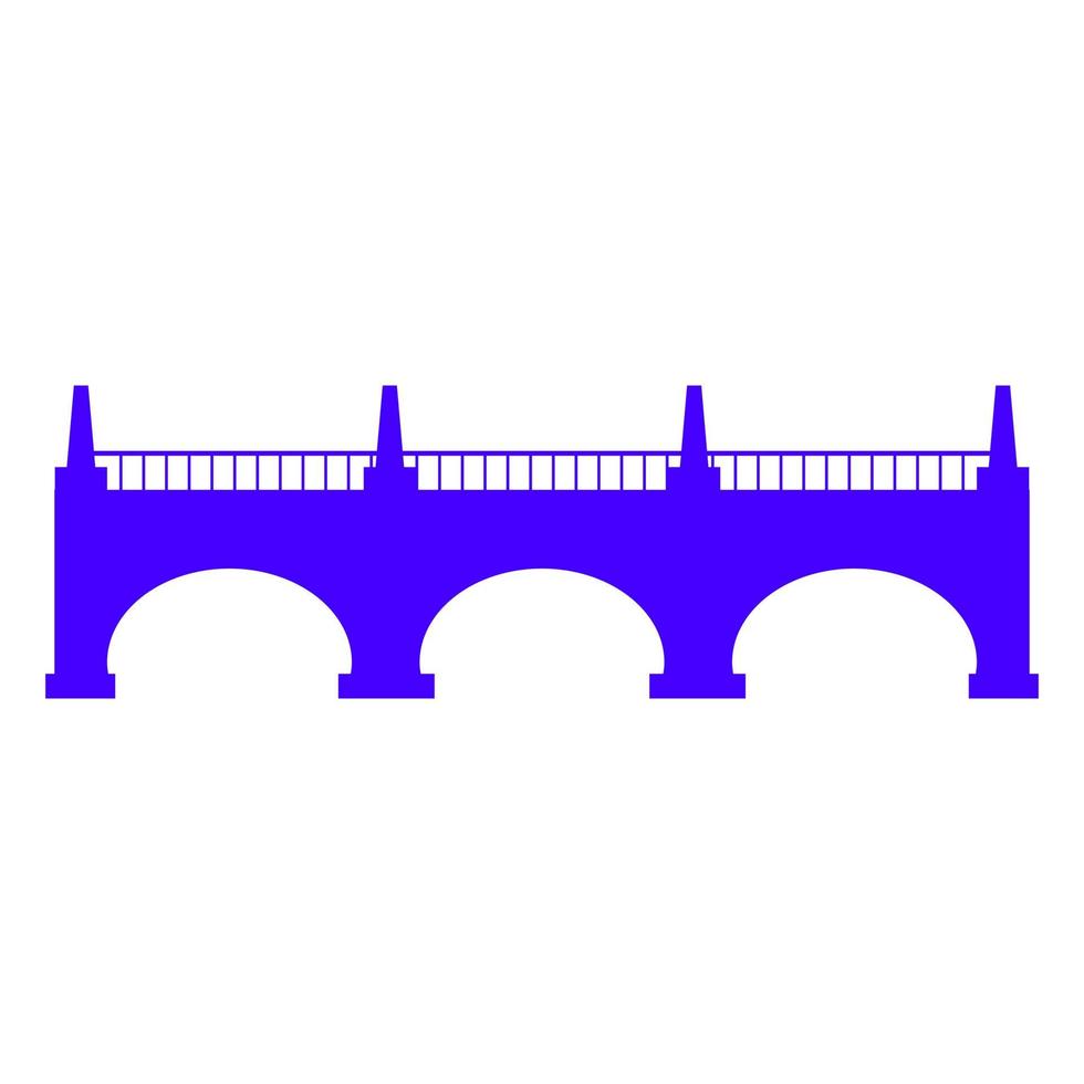 puente sobre fondo blanco vector