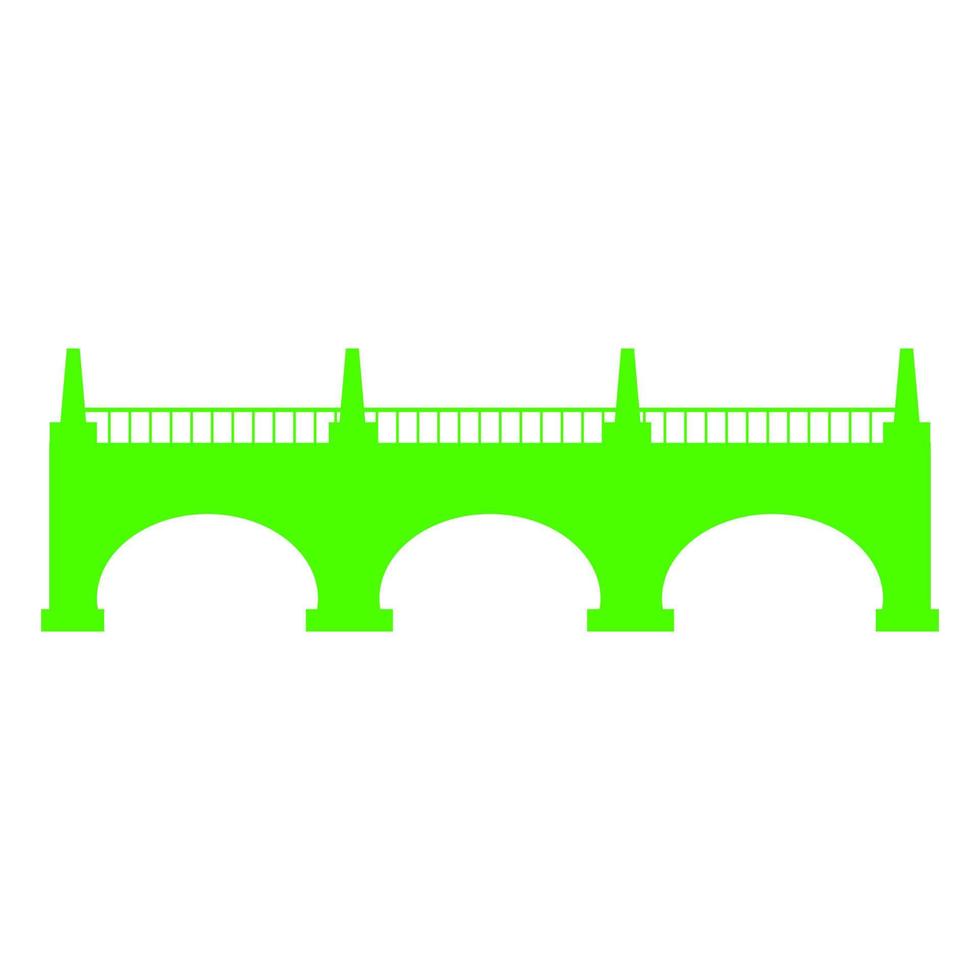 puente sobre fondo blanco vector