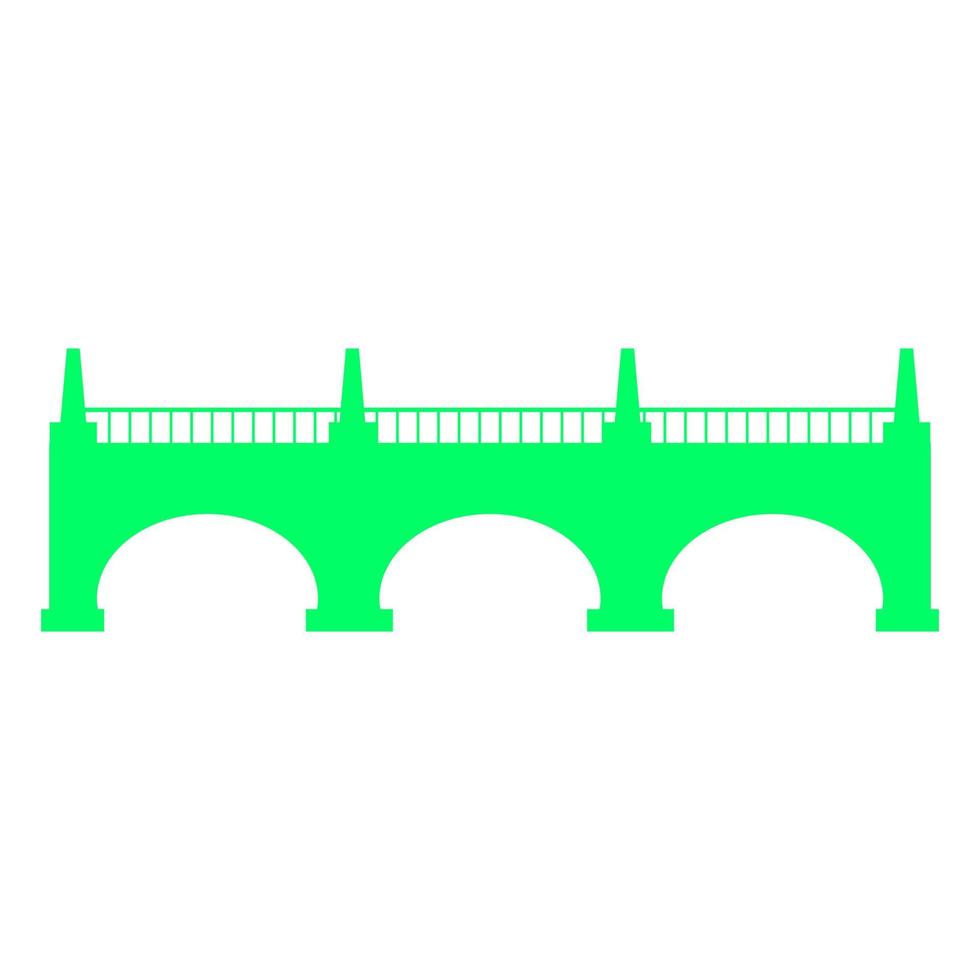 Bridge on white background vector