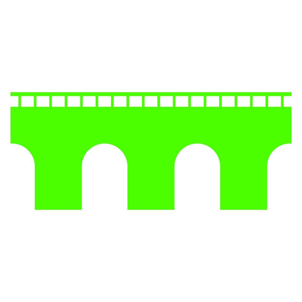 Bridge on white background vector