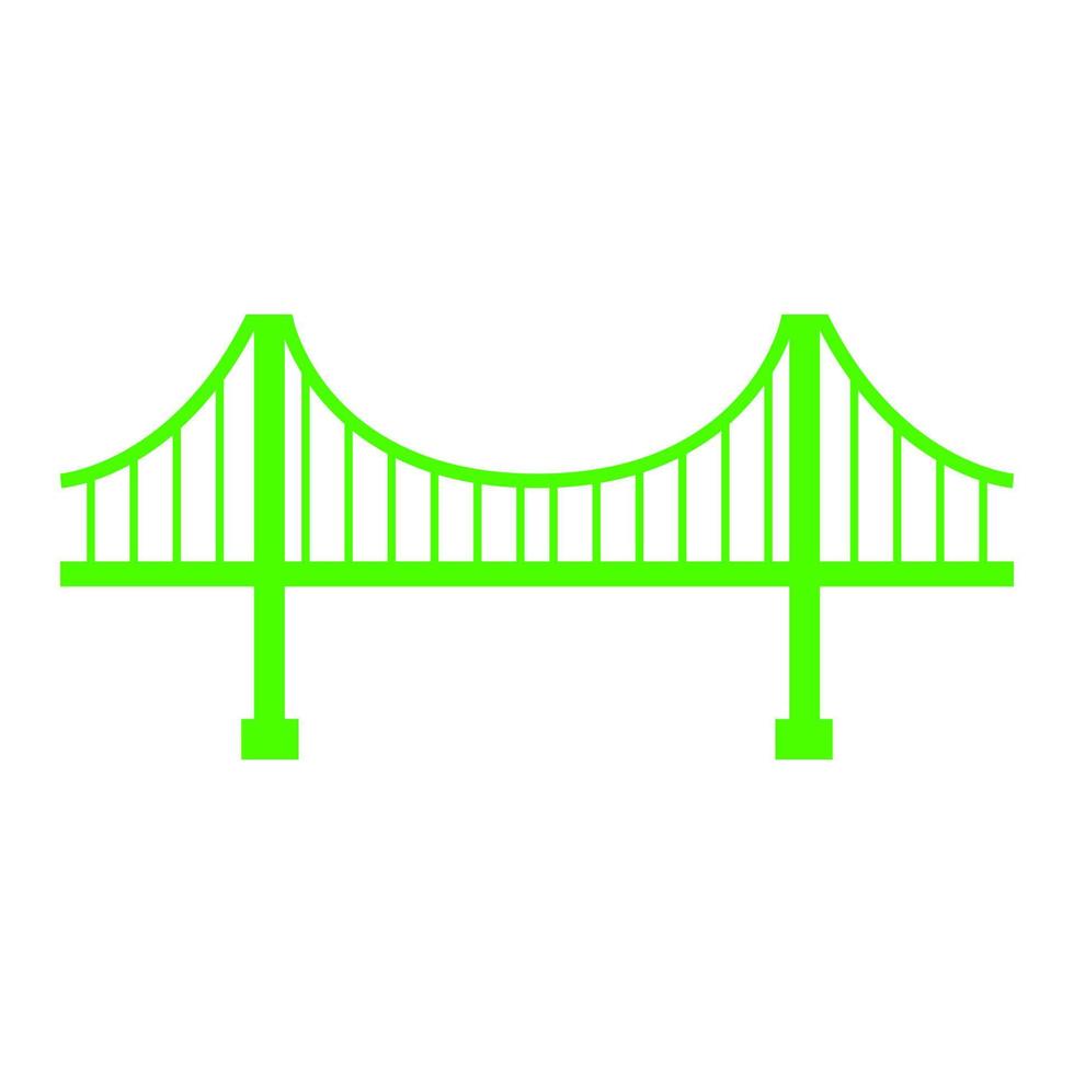 puente sobre fondo blanco vector