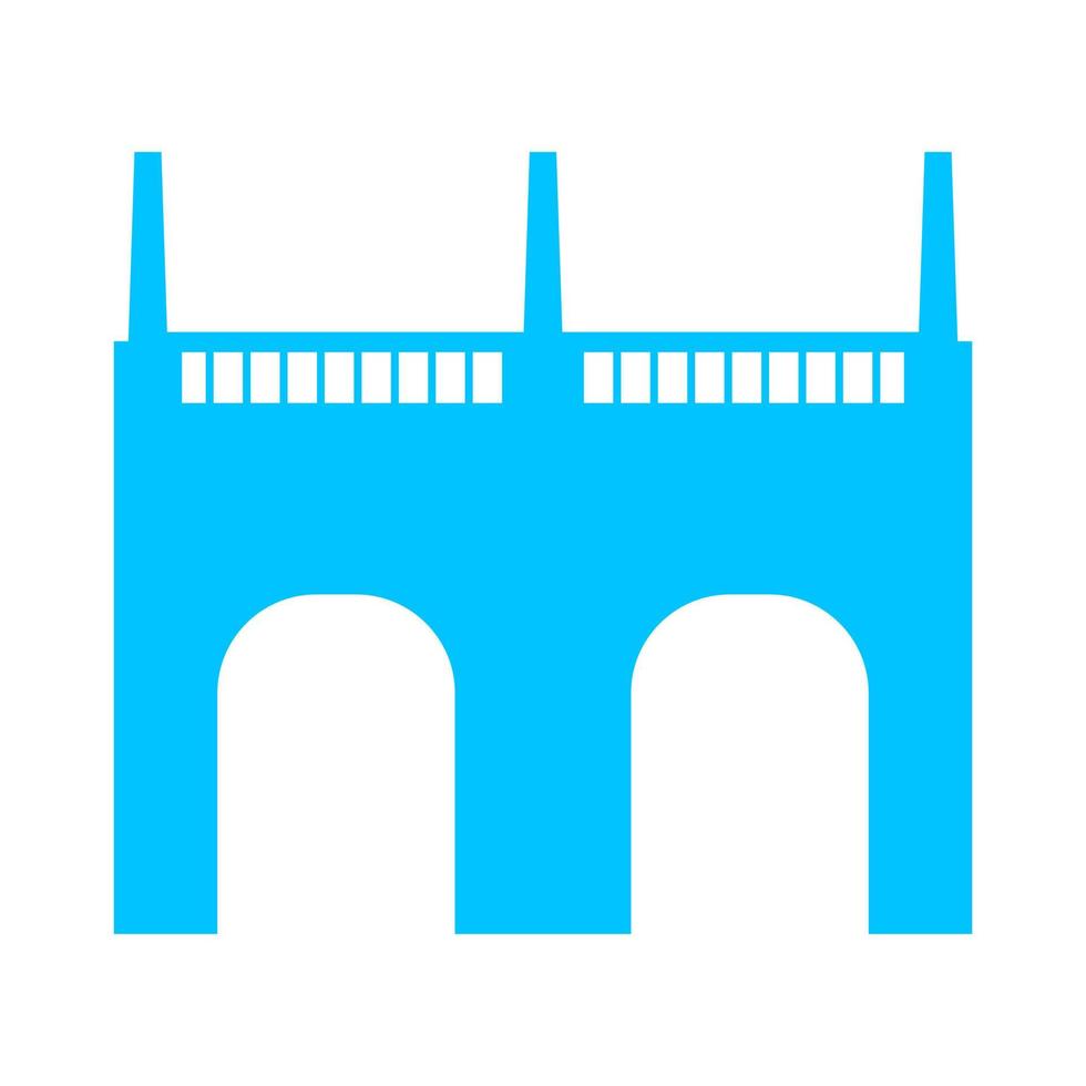 Bridge on white background vector