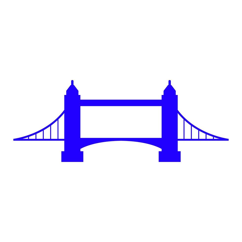 puente sobre fondo blanco vector