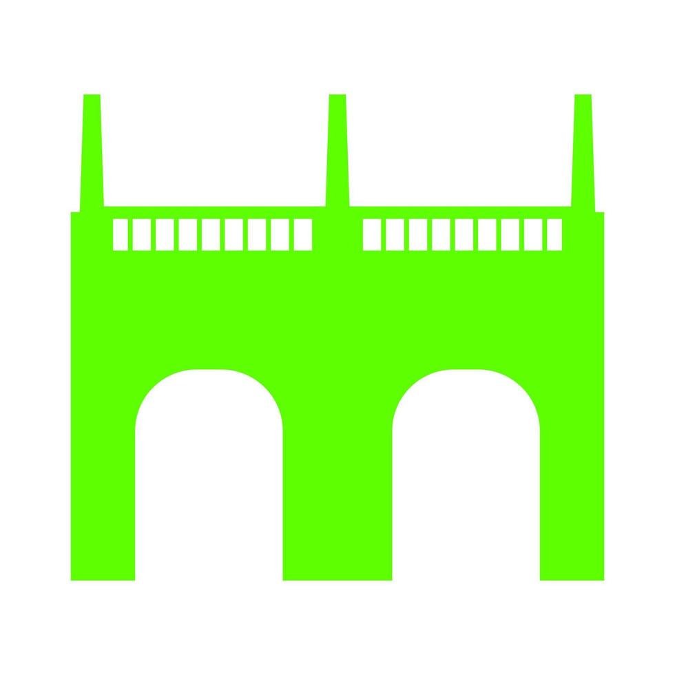 Bridge on white background vector