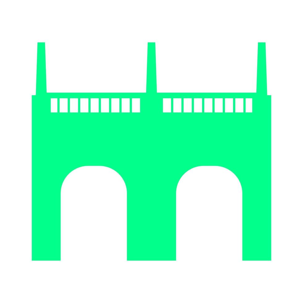 Bridge on white background vector